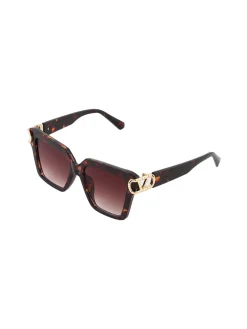 Fashion Eyewear Occhiali da sole quadrati da donna - marrone
