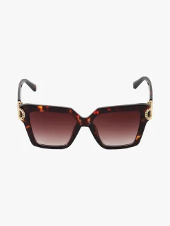 Fashion Eyewear Occhiali da sole quadrati da donna - marrone