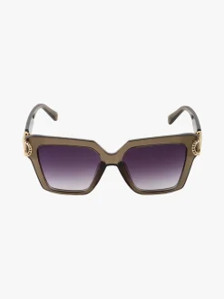 Fashion Eyewear Occhiali da sole quadrati da donna - fango
