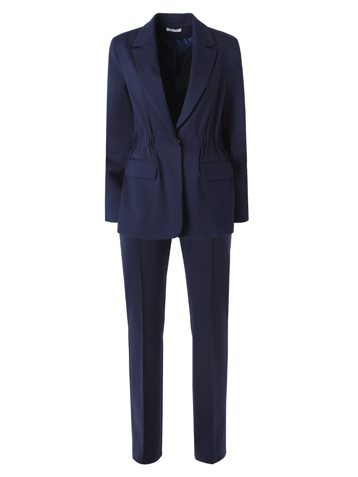 Fast Fashion Completo elegante da donna con blazer e pantaloni con finale a zampa - blu