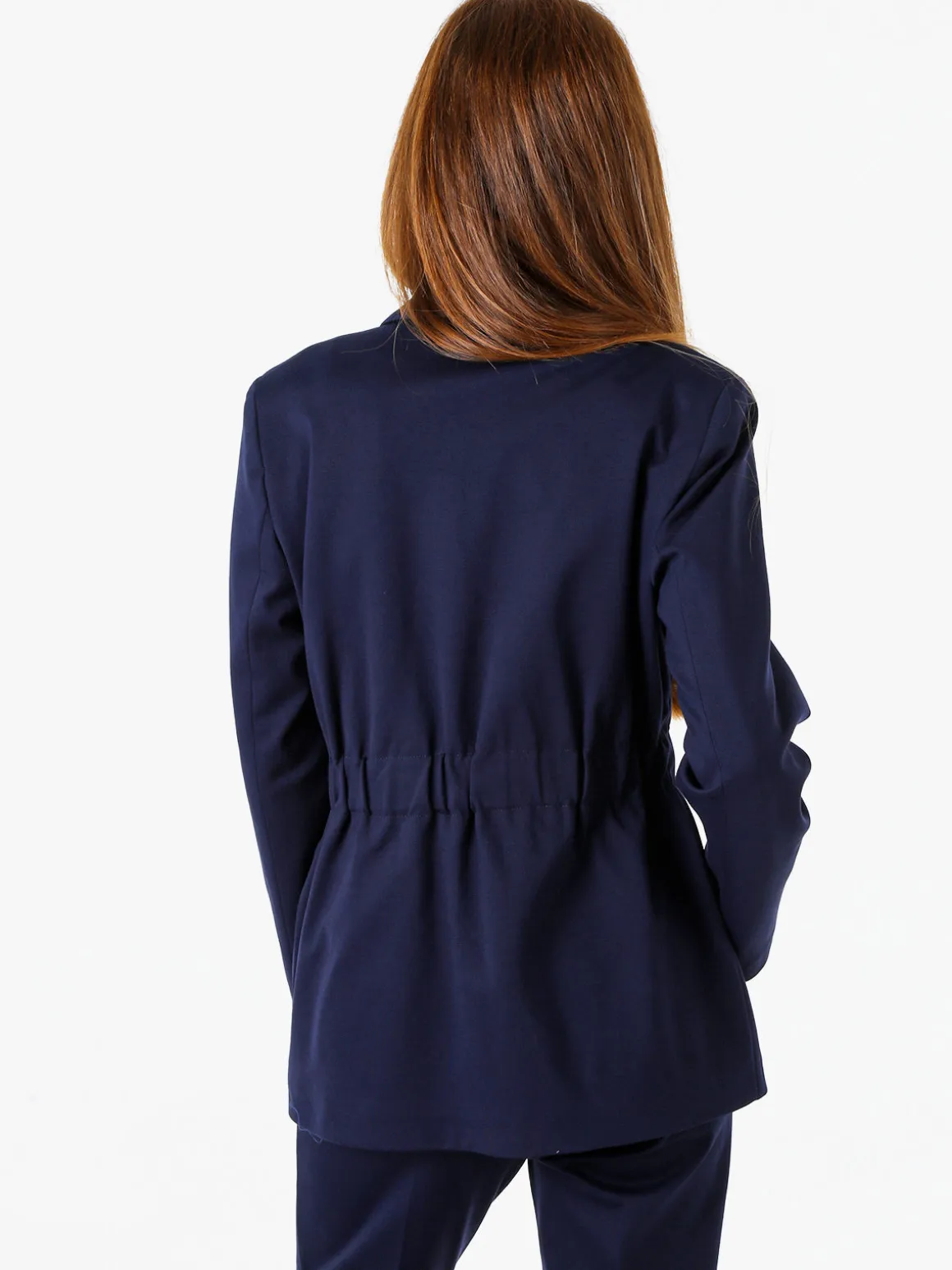 Fast Fashion Completo elegante da donna con blazer e pantaloni con finale a zampa - blu