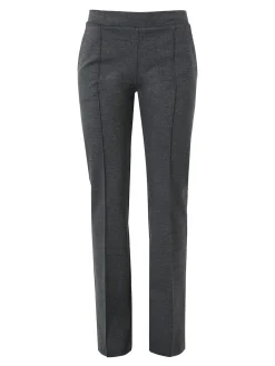 Fast Fashion Completo elegante da donna con blazer e pantaloni con finale a zampa - grigio