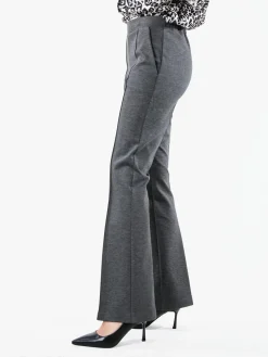 Fast Fashion Completo elegante da donna con blazer e pantaloni con finale a zampa - grigio