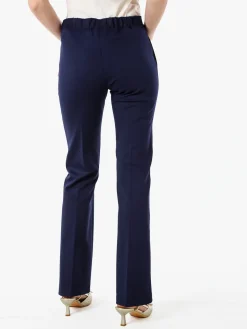 Fast Fashion Completo elegante da donna con blazer e pantaloni con finale a zampa - blu