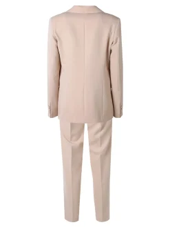 Fast Fashion Completo elegante da donna con blazer e pantaloni a gamba dritta - beige