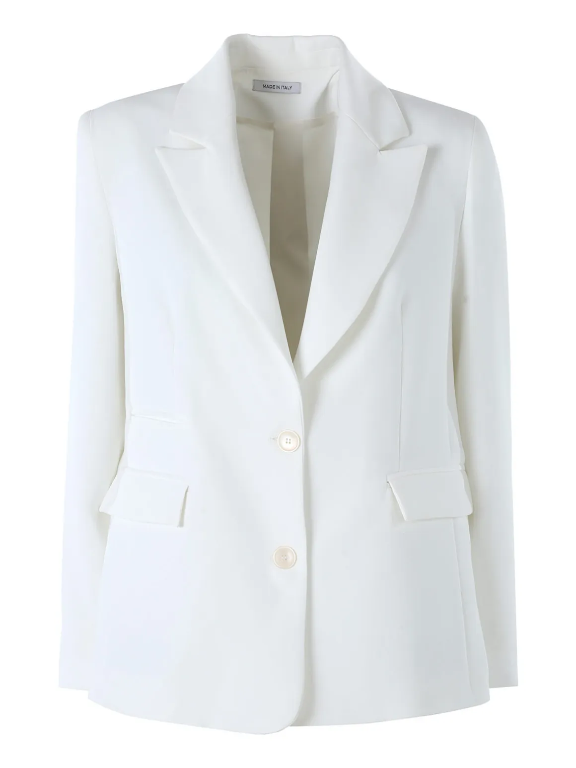 Fast Fashion Completo elegante da donna con blazer e pantaloni a gamba larga - panna