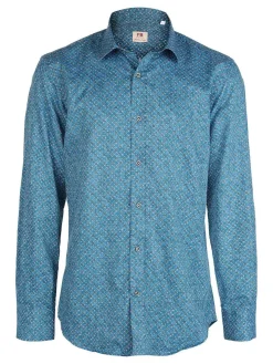 Fb Camicia da uomo con fiorellini