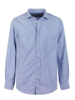 Fb Camicia slim fit da uomo a quadretti