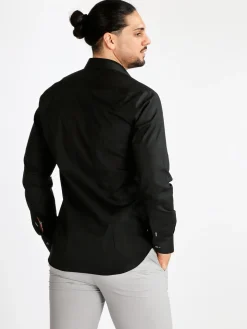 Fb Camicia uomo slim fit a maniche lunghe