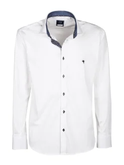 Fb Camicia uomo slim fit a maniche lunghe