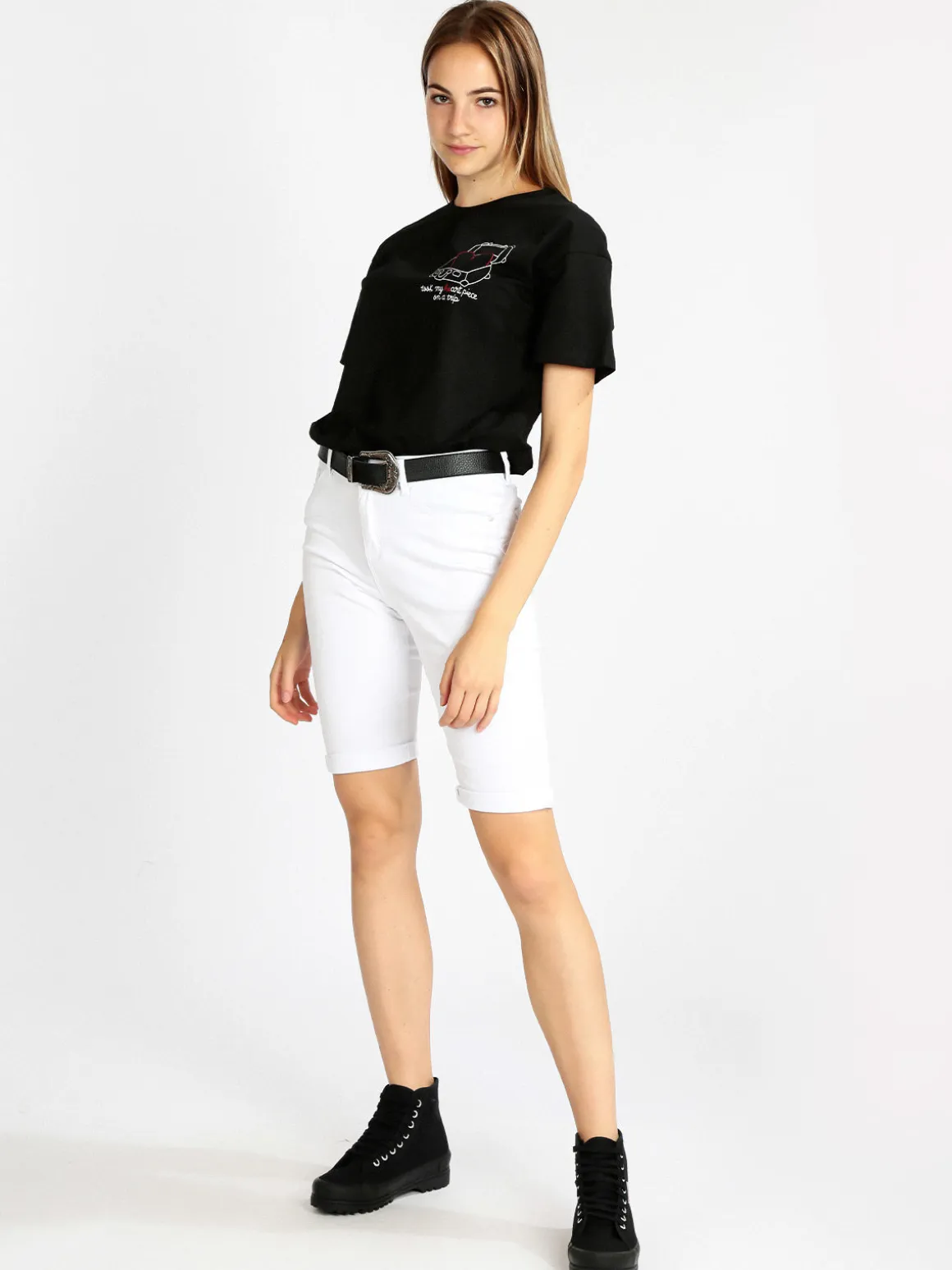 Fionina Jeans Bermuda donna in jeans
