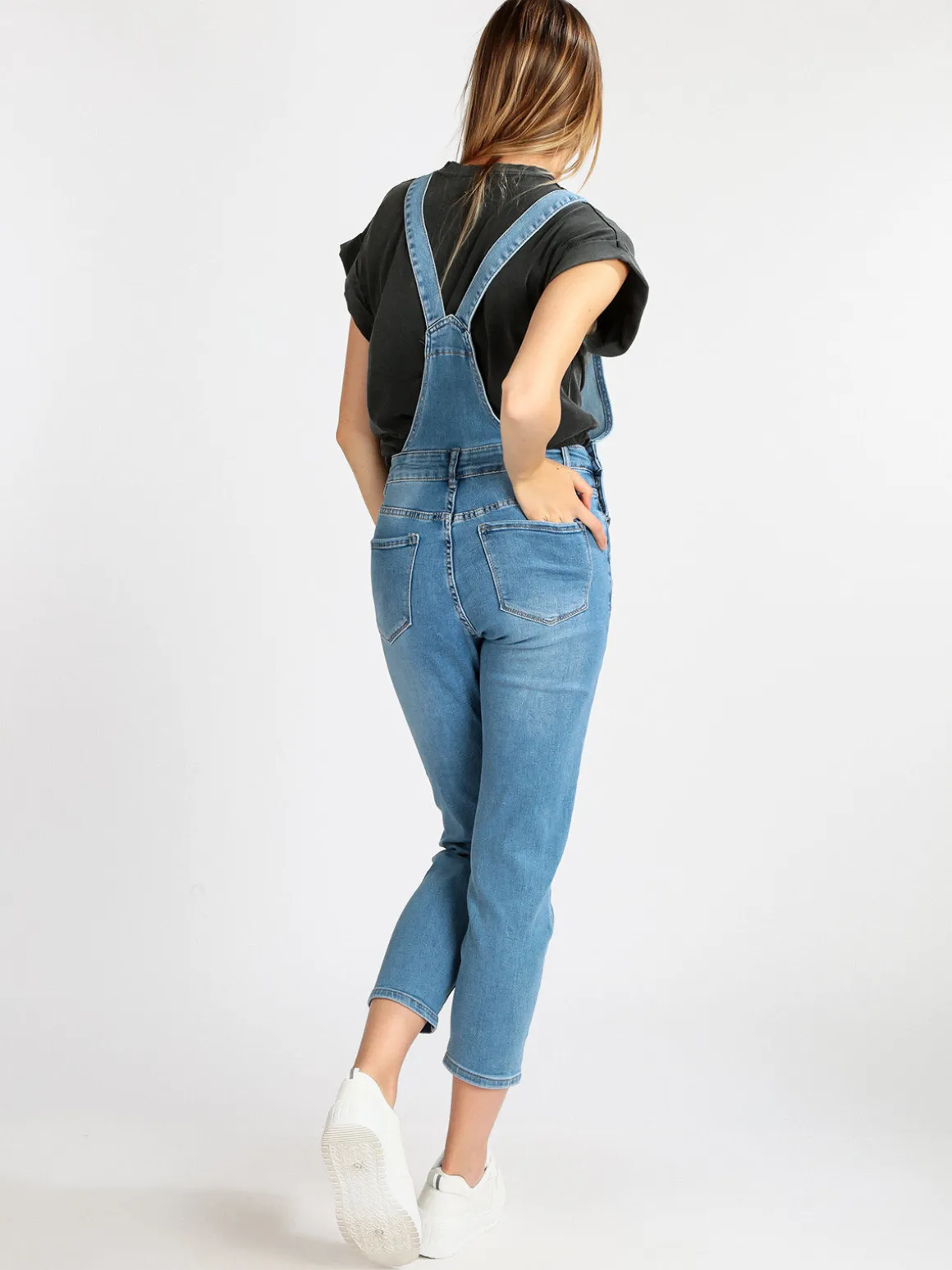 Fionina Jeans Salopette donna in jeans bolla