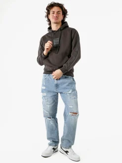 Flex Style Felpa da uomo con cappuccio - grigio scuro