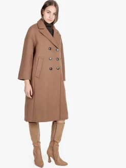 Flight Finery Cappotto donna misto lana con chiusura bottoni a doppiopetto