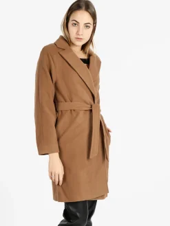 Flight Finery Cappotto lungo da donna misto lana