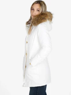Flight Finery Giubbotto donna con cappuccio peloso