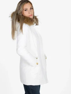 Flight Finery Giubbotto donna con cappuccio peloso