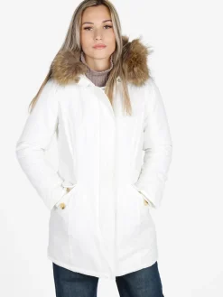 Flight Finery Giubbotto donna con cappuccio peloso