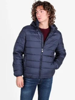 Flight Finery Piumino da uomo con cappuccio e zip