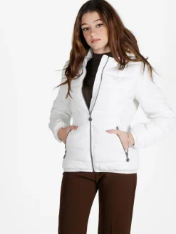 Flight Finery Piumino donna imbottito con cappuccio e zip
