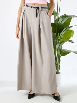 Floria Pantaloni a palazzo da donna con cintura sottile