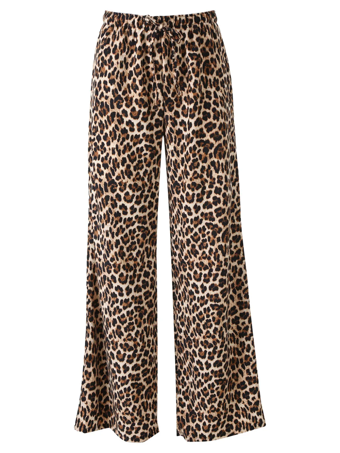 Floria Pantaloni donna maculati a gamba larga - multicolore