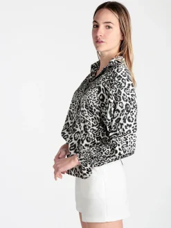 Forget Me Not Camicia donna animalier a maniche lunghe