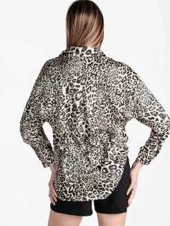 Forget Me Not Camicia donna animalier a maniche lunghe