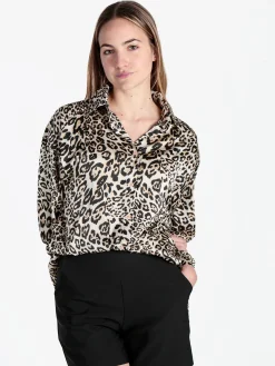 Forget Me Not Camicia donna animalier a maniche lunghe
