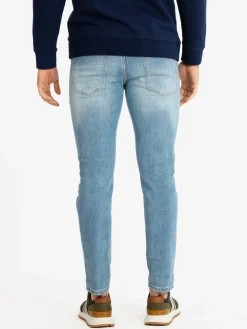 Frankie Malone Jeans da uomo slim fit con strappi