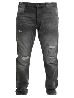Frankie Malone Jeans grigio da uomo con strappi