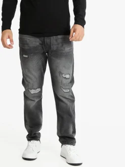 Frankie Malone Jeans grigio da uomo con strappi