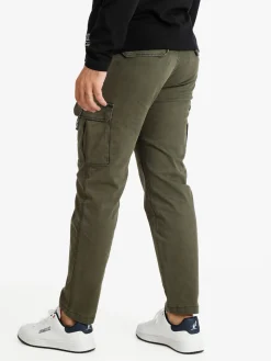 Frankie Malone Pantaloni cargo da uomo con catena