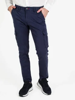 Frankie Malone Pantaloni cargo da uomo in cotone