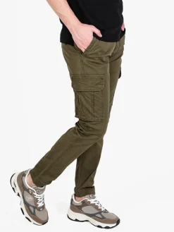 Frankie Malone Pantaloni cargo da uomo in cotone