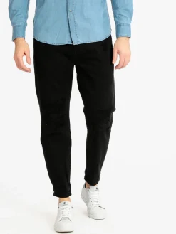 Frankie Malone Pantaloni cropped uomo con strappi