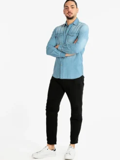 Frankie Malone Pantaloni cropped uomo con strappi