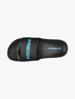 Freddy Ciabatte donna in gomma con fascia larga - nero