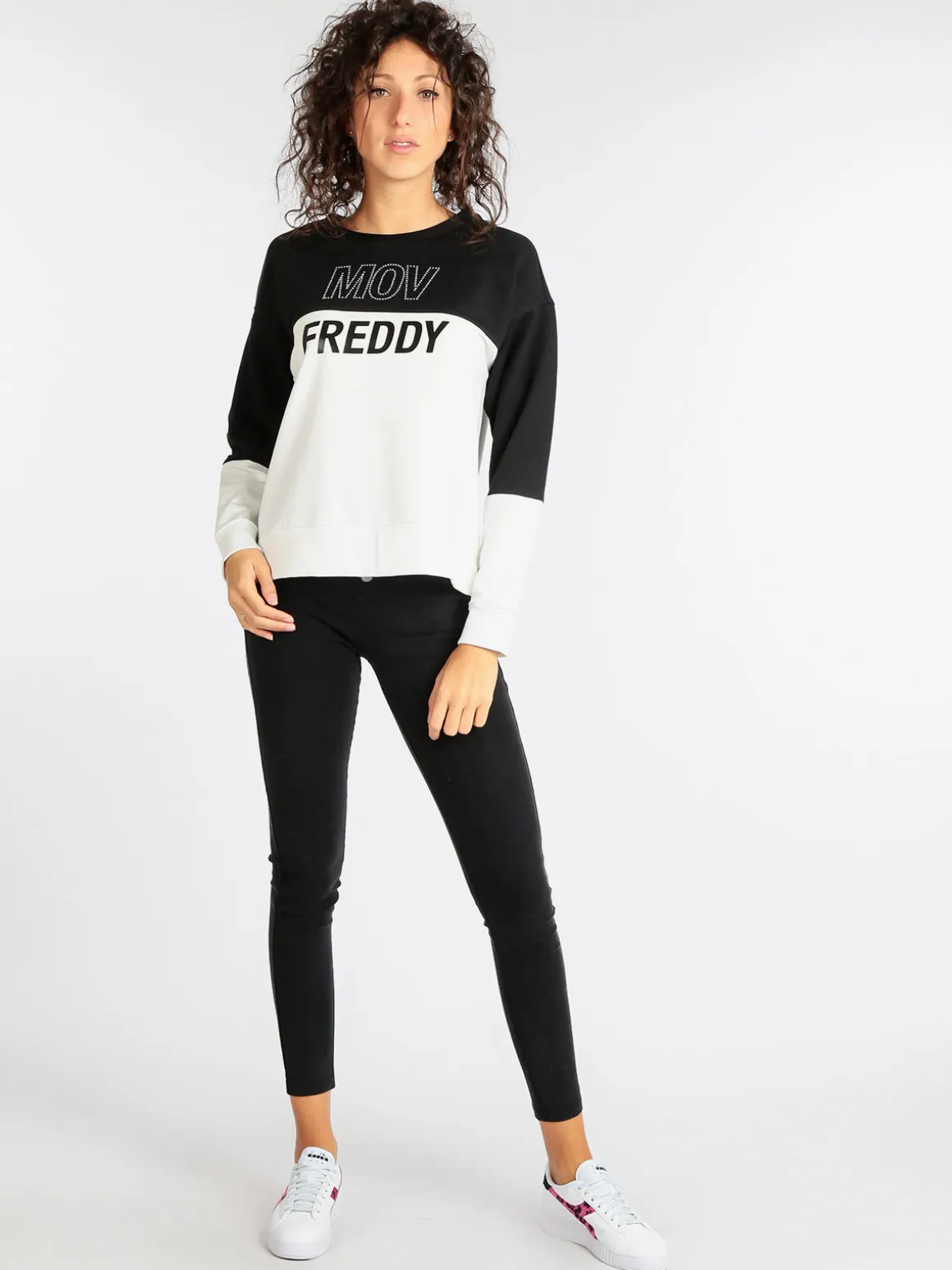 Freddy F2WMVS1 Felpa donna girocollo