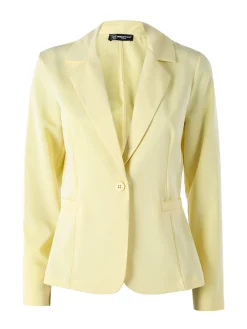 Frenetika Blazer donna con bottone - giallo