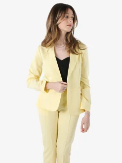 Frenetika Blazer donna con bottone - giallo
