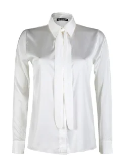 Frenetika Camicia donna effetto seta a maniche lunghe