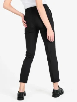 Frenetika Pantaloni classici da donna a sigaretta con risvolto