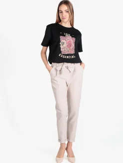 Frenetika Pantaloni classici da donna con risvolto