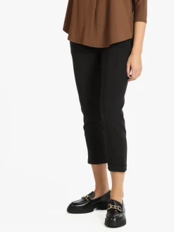 Frenetika Pantaloni cropped da donna con risvolto