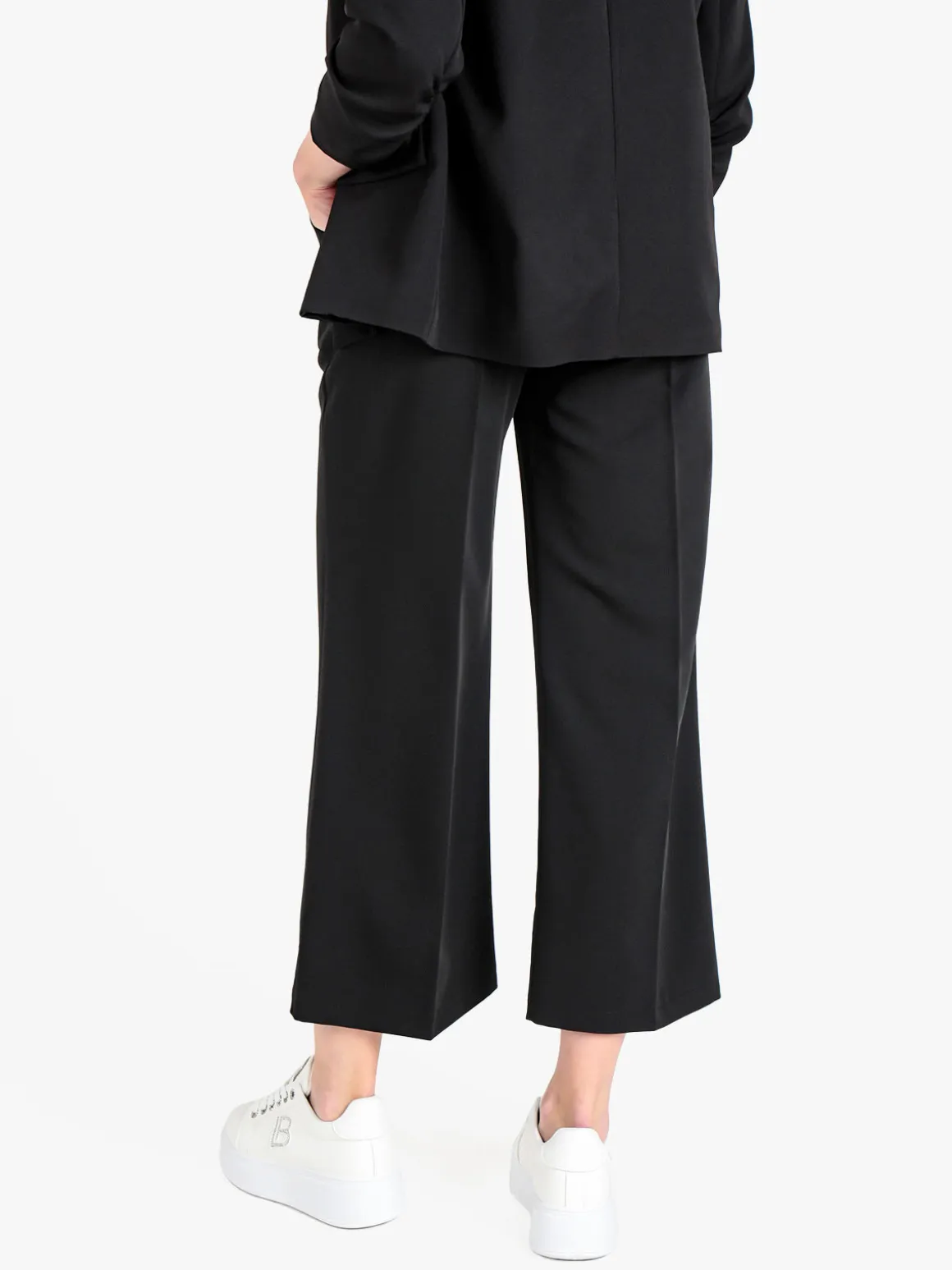 Frenetika Pantaloni da donna crop a palazzo