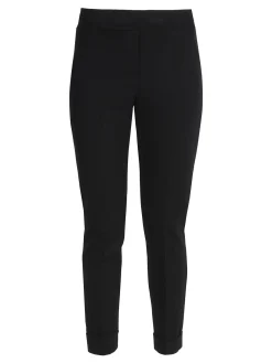 Frenetika Pantaloni donna a sigaretta con risvolto - nero