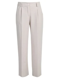 Frenetika Pantaloni donna classici a gamba larga - beige