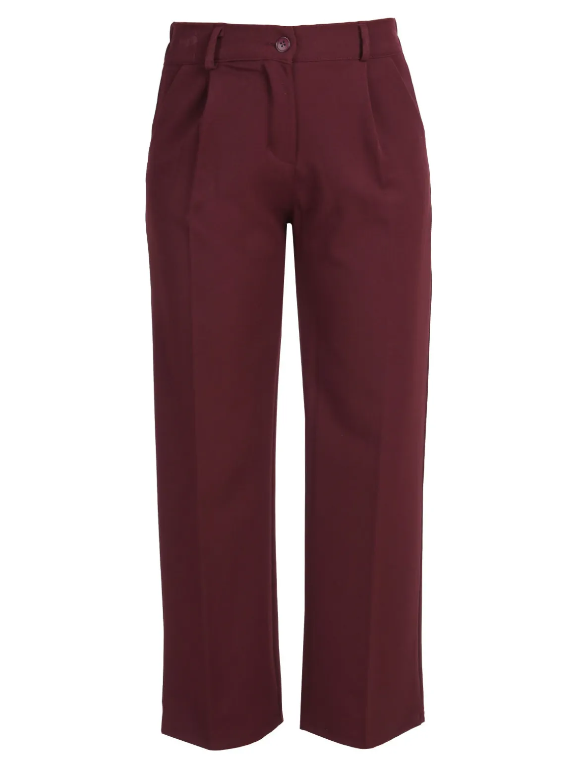 Frenetika Pantaloni donna classici a gamba larga - bordeaux