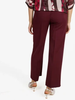 Frenetika Pantaloni donna classici a gamba larga - bordeaux